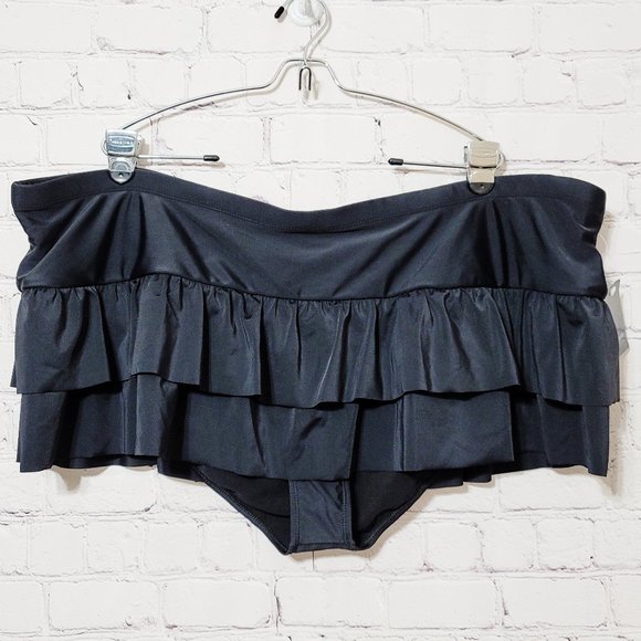 torrid Other - Torrid 4 Black Ruffle Swim Skirt 4X 26